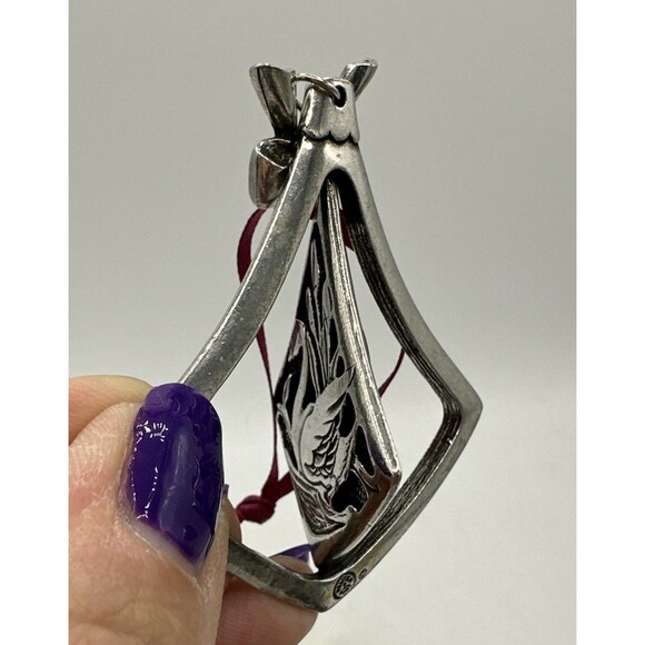 Danforth Pewter Seven Swans A Swimming Ornament Swan 12 Days Of Christmas - Picture 15 of 16